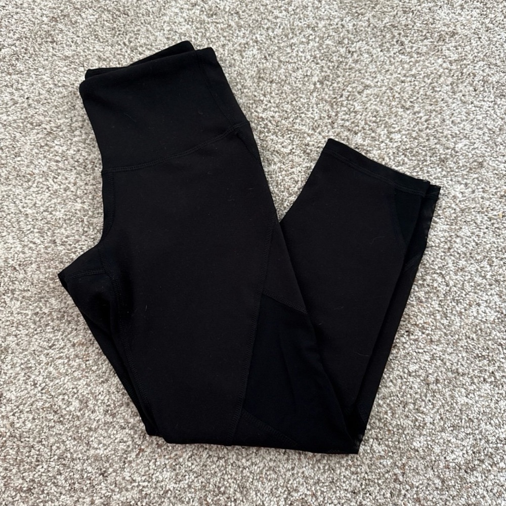 Old Navy Black Active Leggings with Mesh